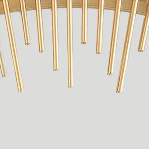 Wainport Accent Mirror | 36 x 1.25 x 36 in | Metal | Gold Finish