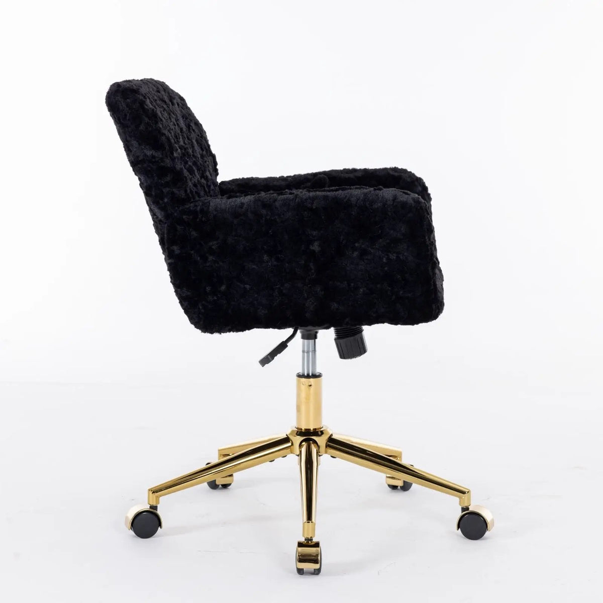 Office Chair | Adjustable Height | Reclining Faux Fur Seat | Large