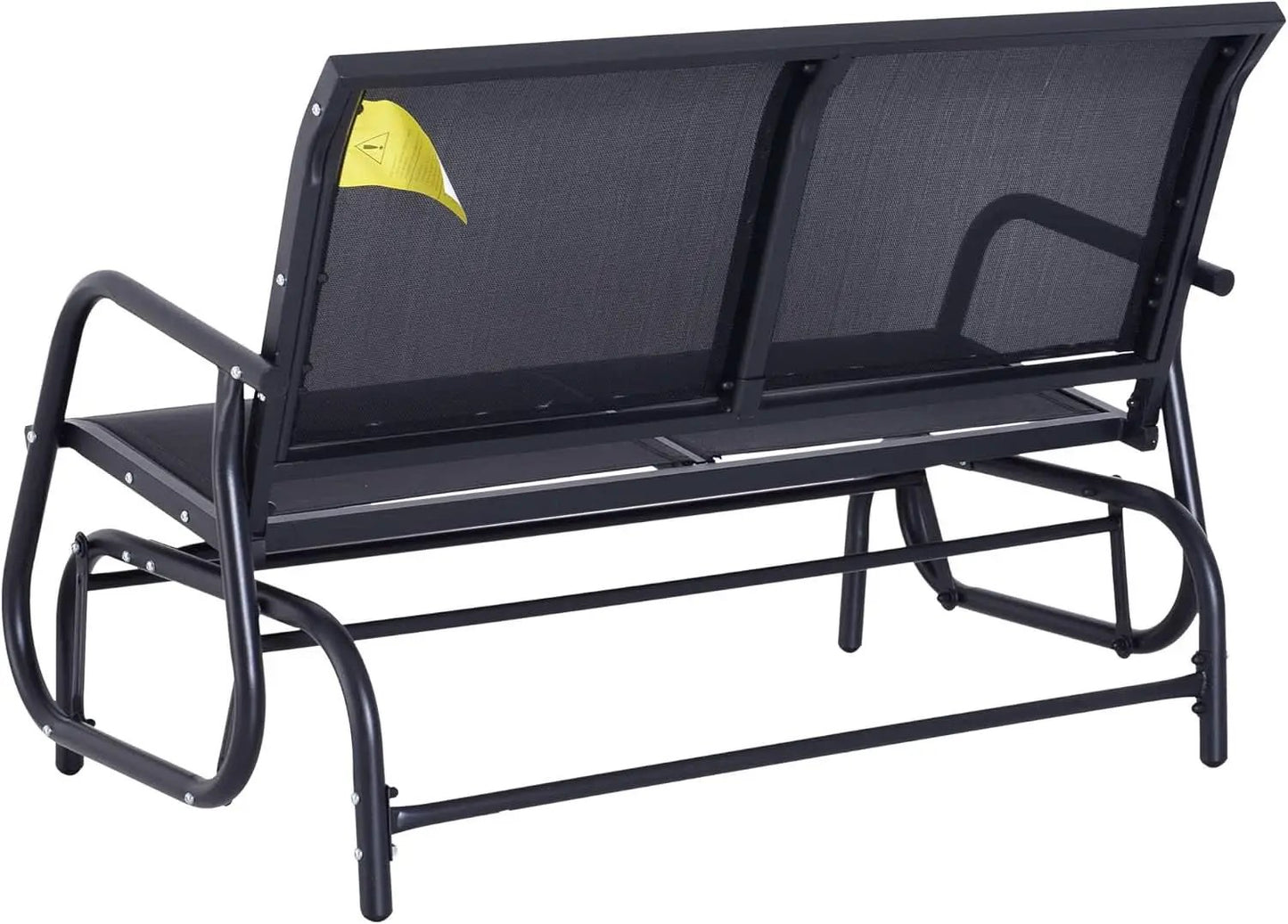 Two Person Outdoor Glider Bench with Steel Frame from PriceLows™