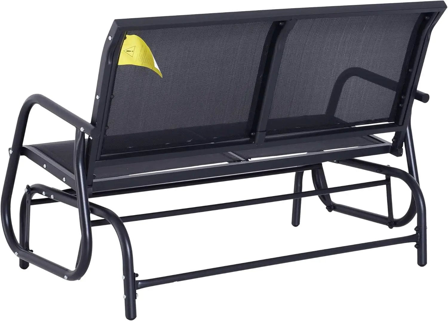 Two Person Outdoor Glider Bench with Steel Frame from PriceLows™