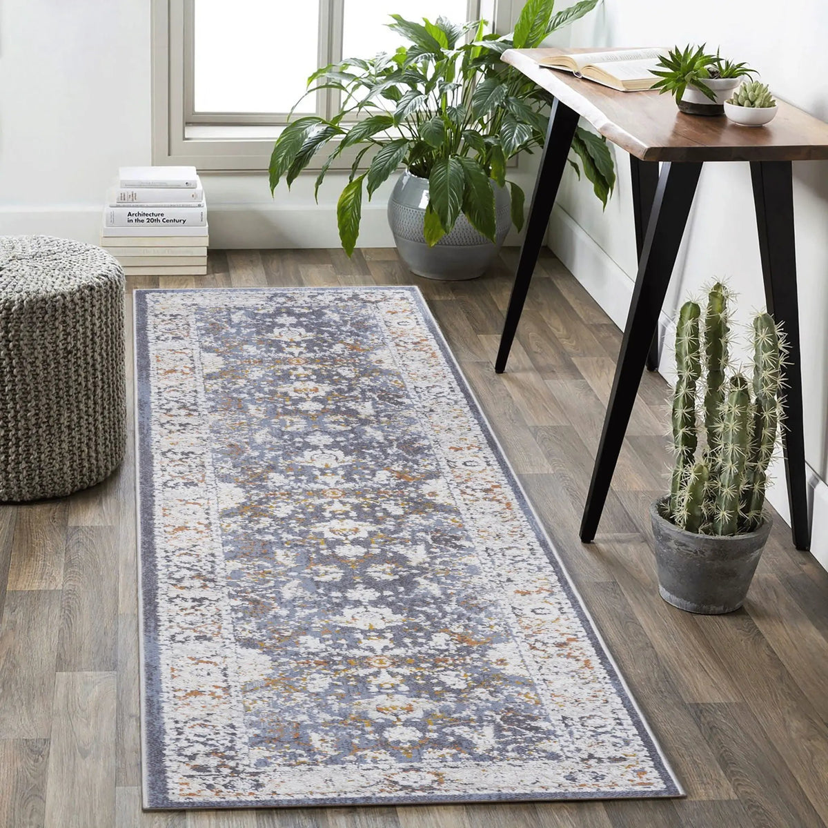 Payas Trendy Traditional Runner Rug | 96 x 26 Inch | Stain Resistant | Non-Shedding Machine-Woven