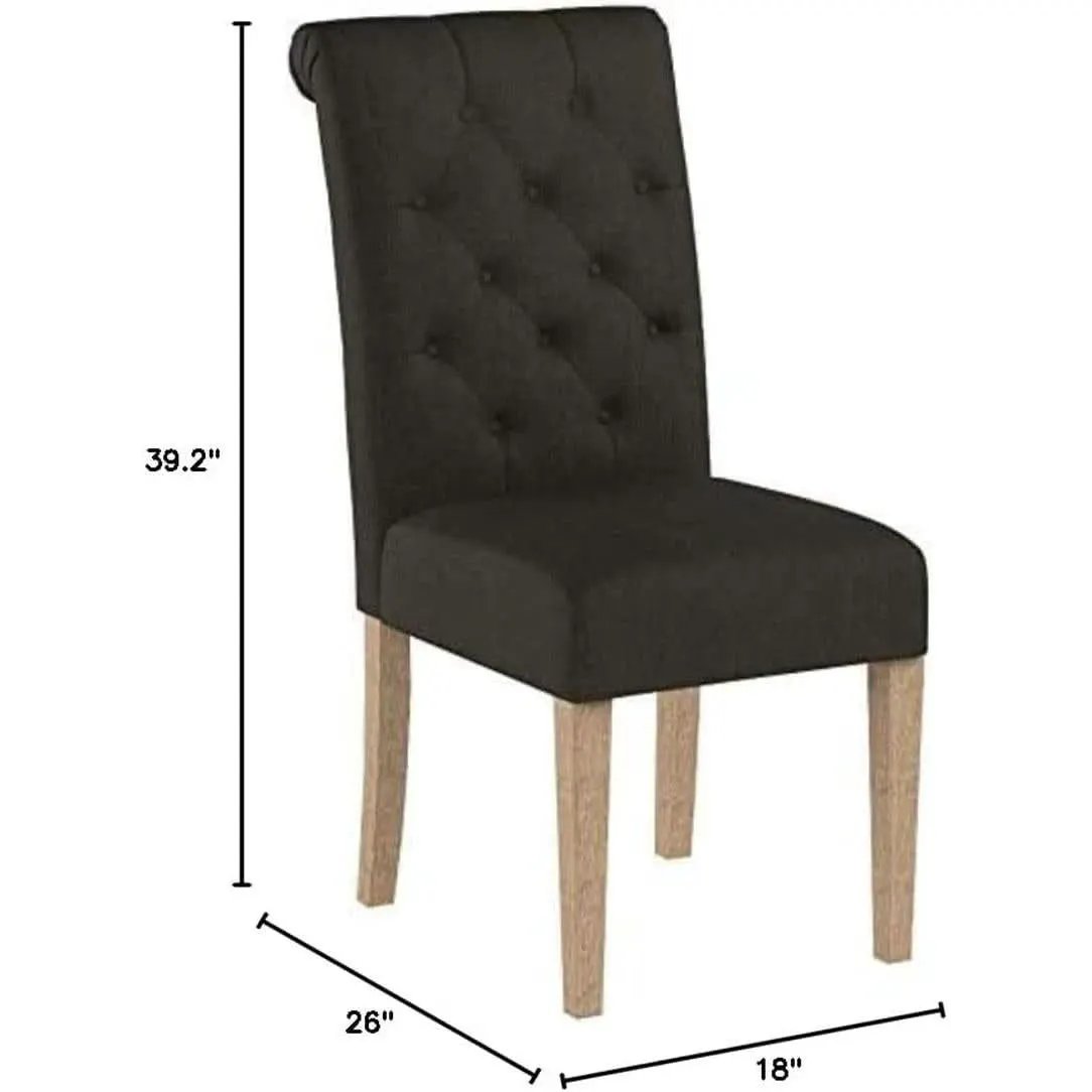 Charcoal Tufted Parsons Dining Chair Modern Style Elegant from PriceLows™