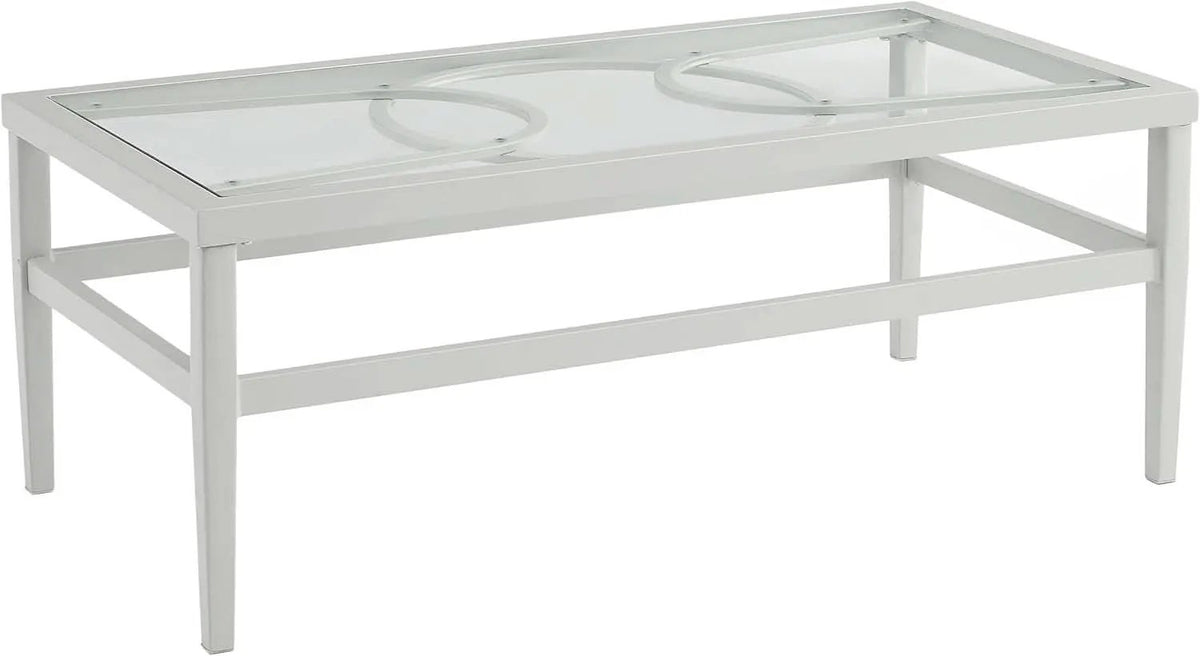 2 Piece Outdoor Coffee Table And Loveseat Set Gray Frame Creme Cushions from PriceLows™