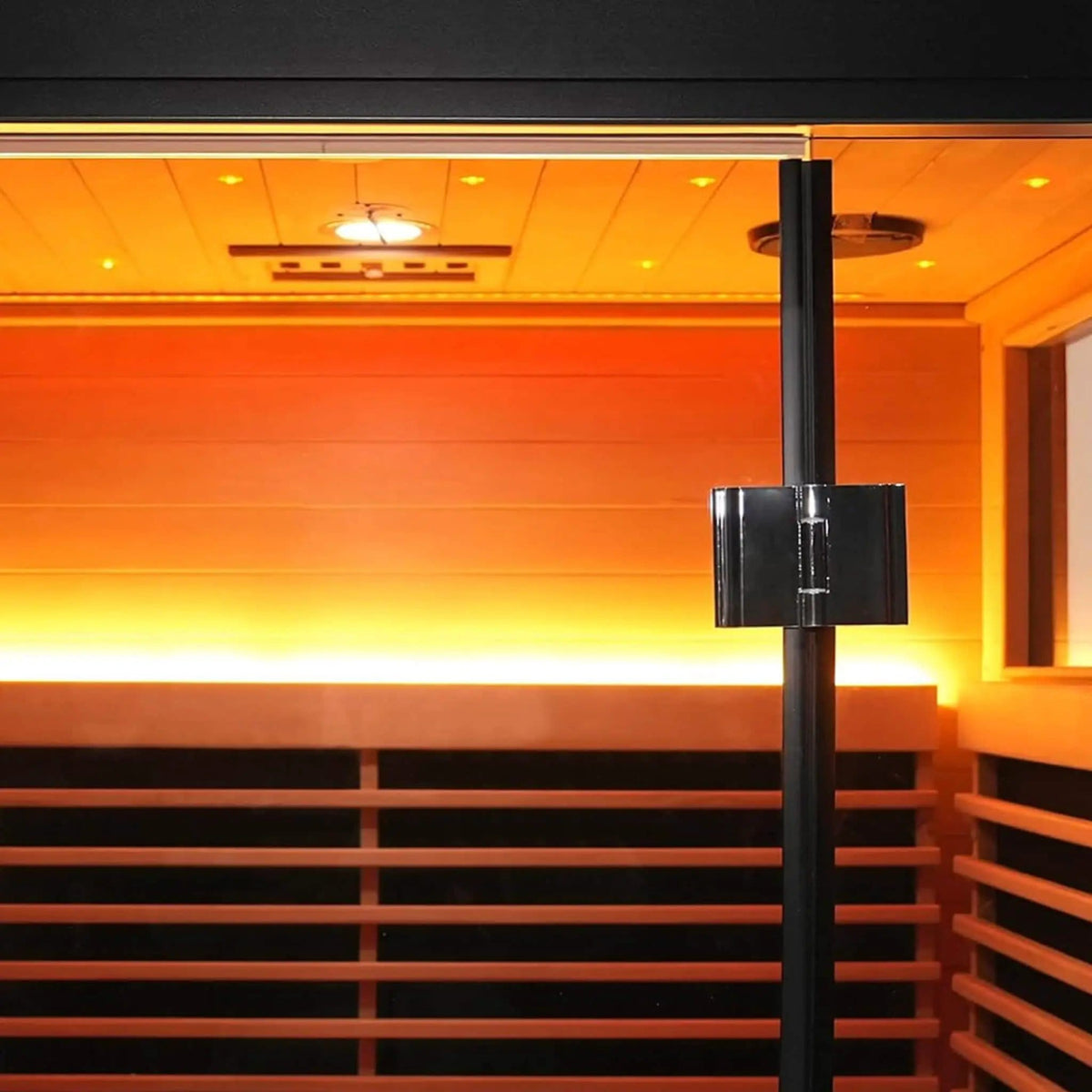 Lugano 2 Person Outdoor Full Spectrum Infrared Sauna With Aluminum Alloy Exterior | 2-Person | Aluminum | Outdoor Living