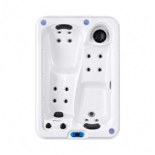Aeris 2-Person Outdoor Hot Tub With 15 Hydro Jets And LED Lights | 2-Person | 15 Jets | Outdoor Living