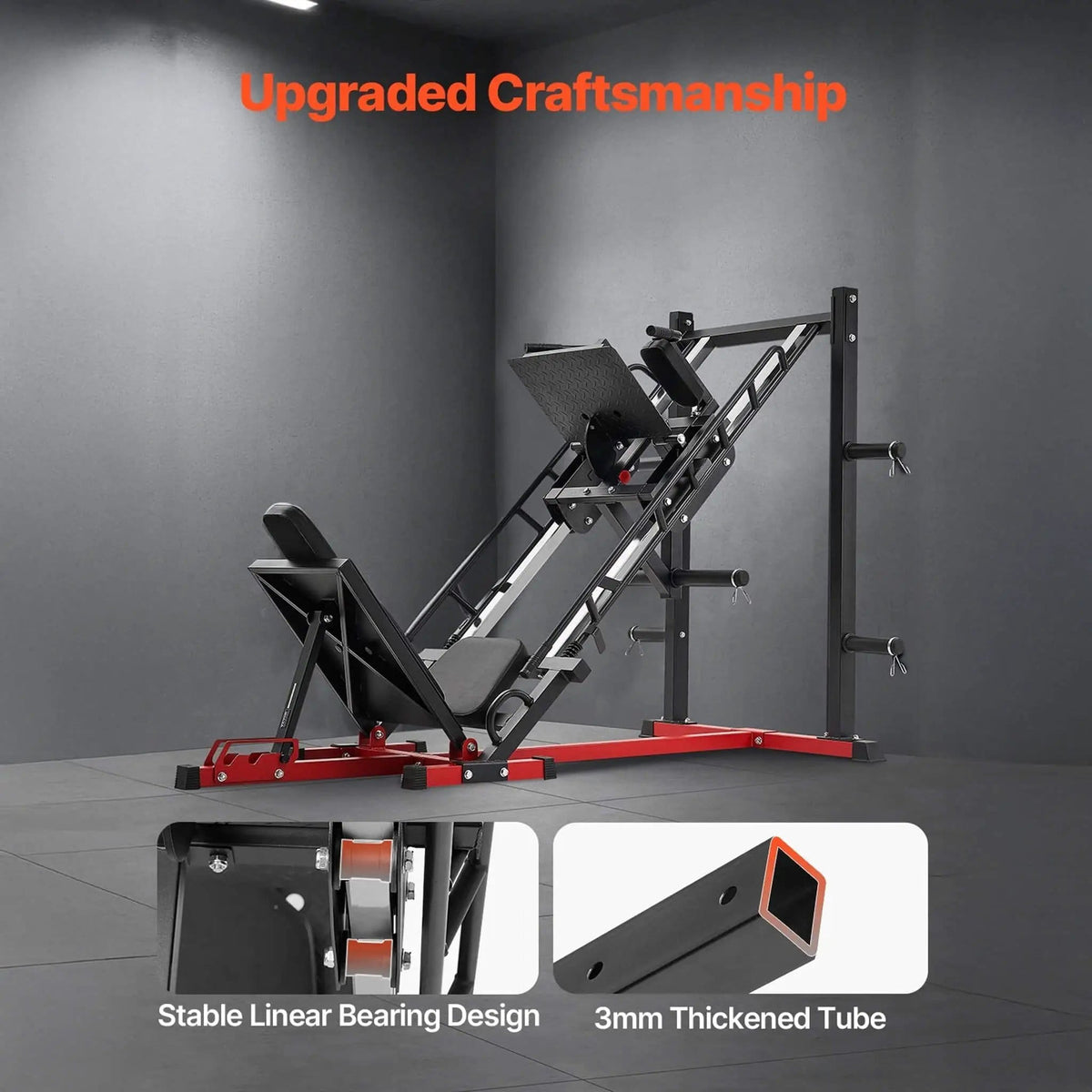 2000LBS Adjustable Leg Press And Hack Squat Machine For Home Gym Workouts | 2000 lb | Weight Lifting Machine & Rack | Home