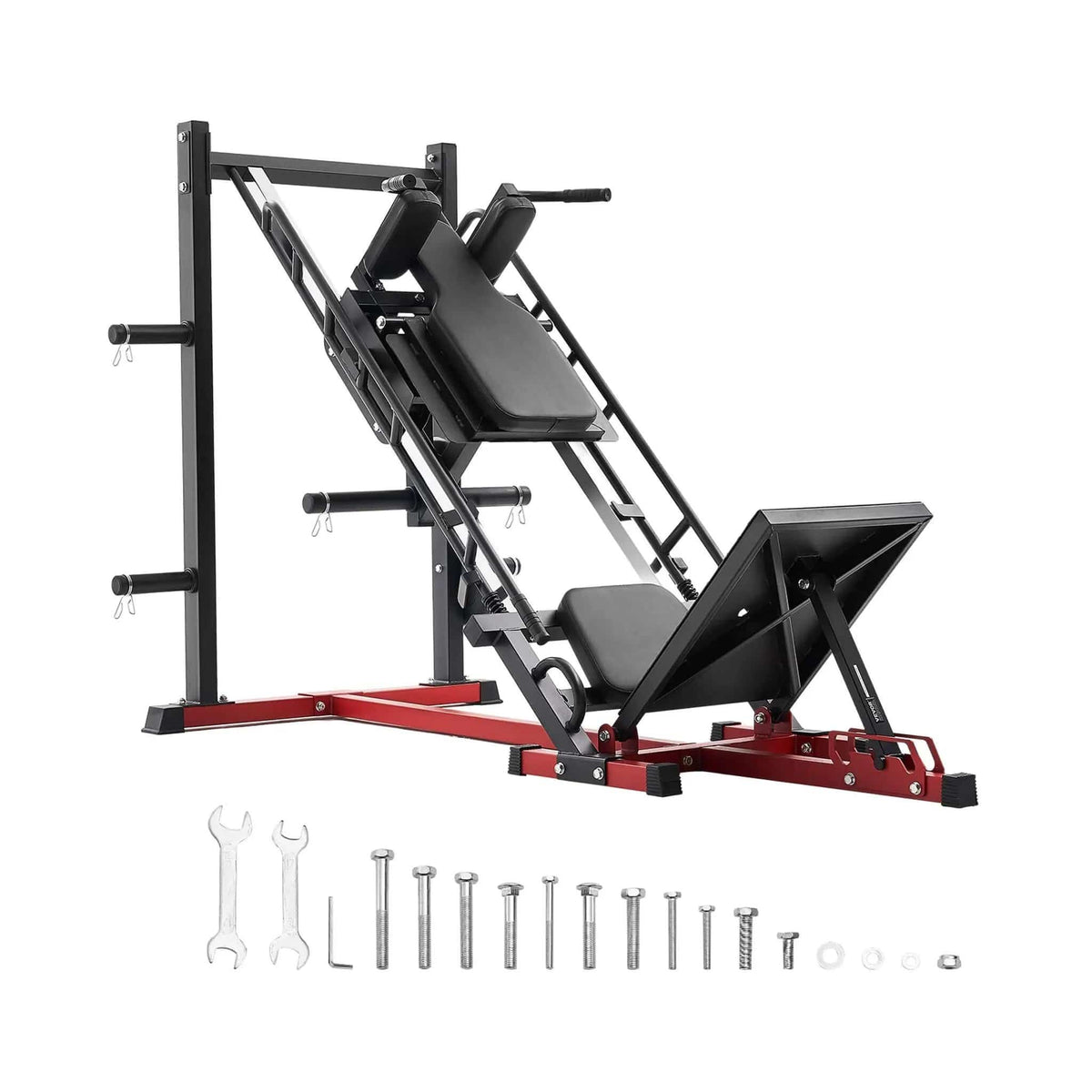 2000LBS Adjustable Leg Press And Hack Squat Machine For Home Gym Workouts | 2000 lb | Weight Lifting Machine & Rack | Home