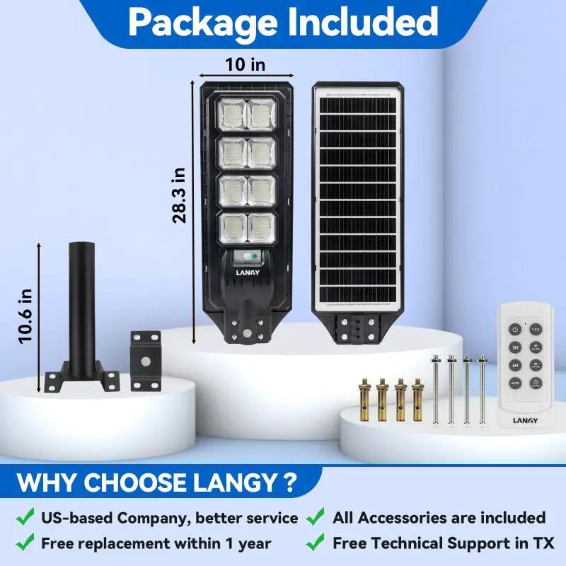Solar Street Light | 200W Output | 25000 Lumens | IP65 Waterproof