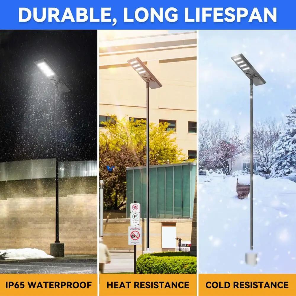 Commercial Solar Led Parking Lot Light | Ip65 Weatherproof | 5 Year Lifespan
