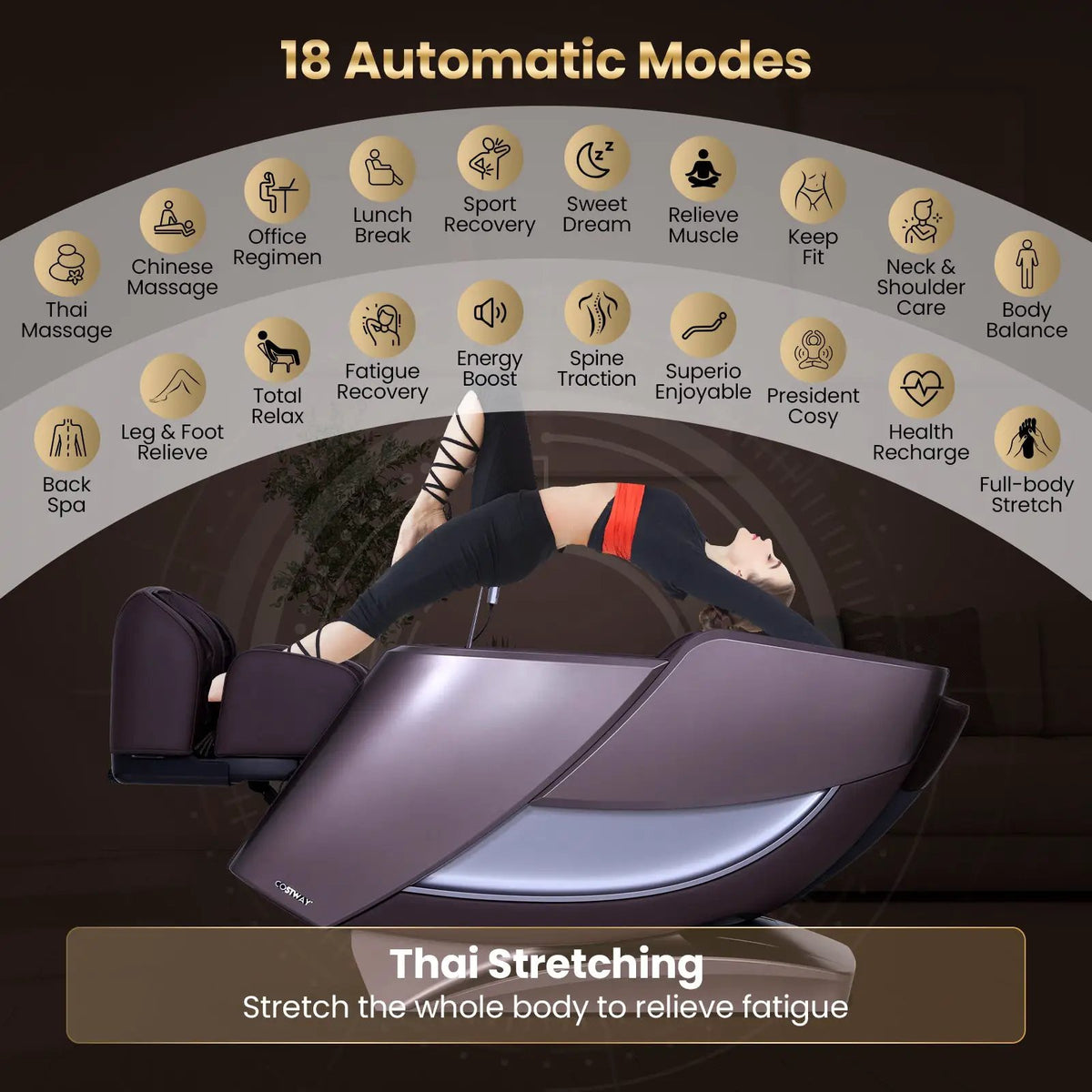 Zero Gravity Massage Recliner | 4D Massage | Foot Rollers | Airbags