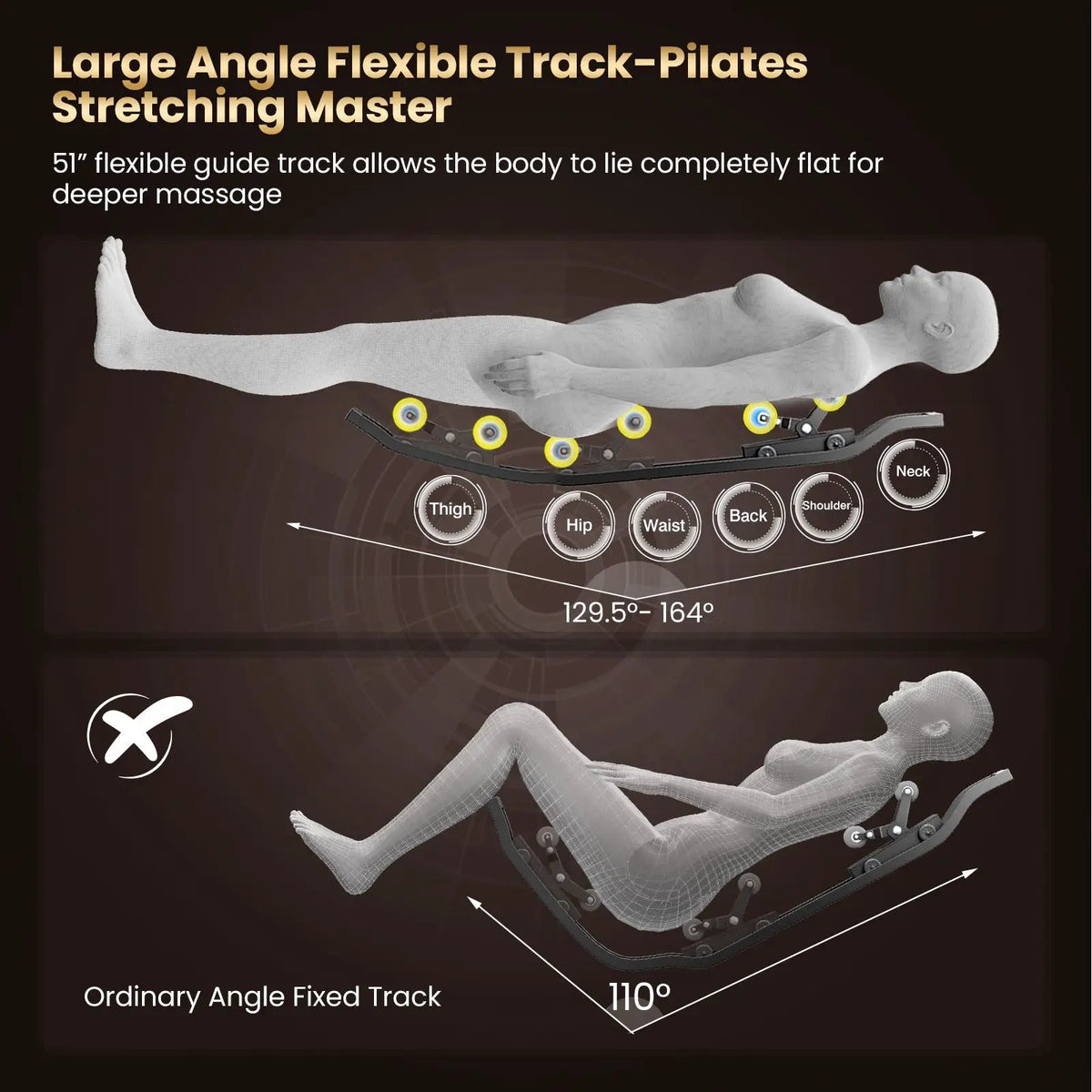 Zero Gravity Massage Recliner | 4D Massage | Foot Rollers | Airbags