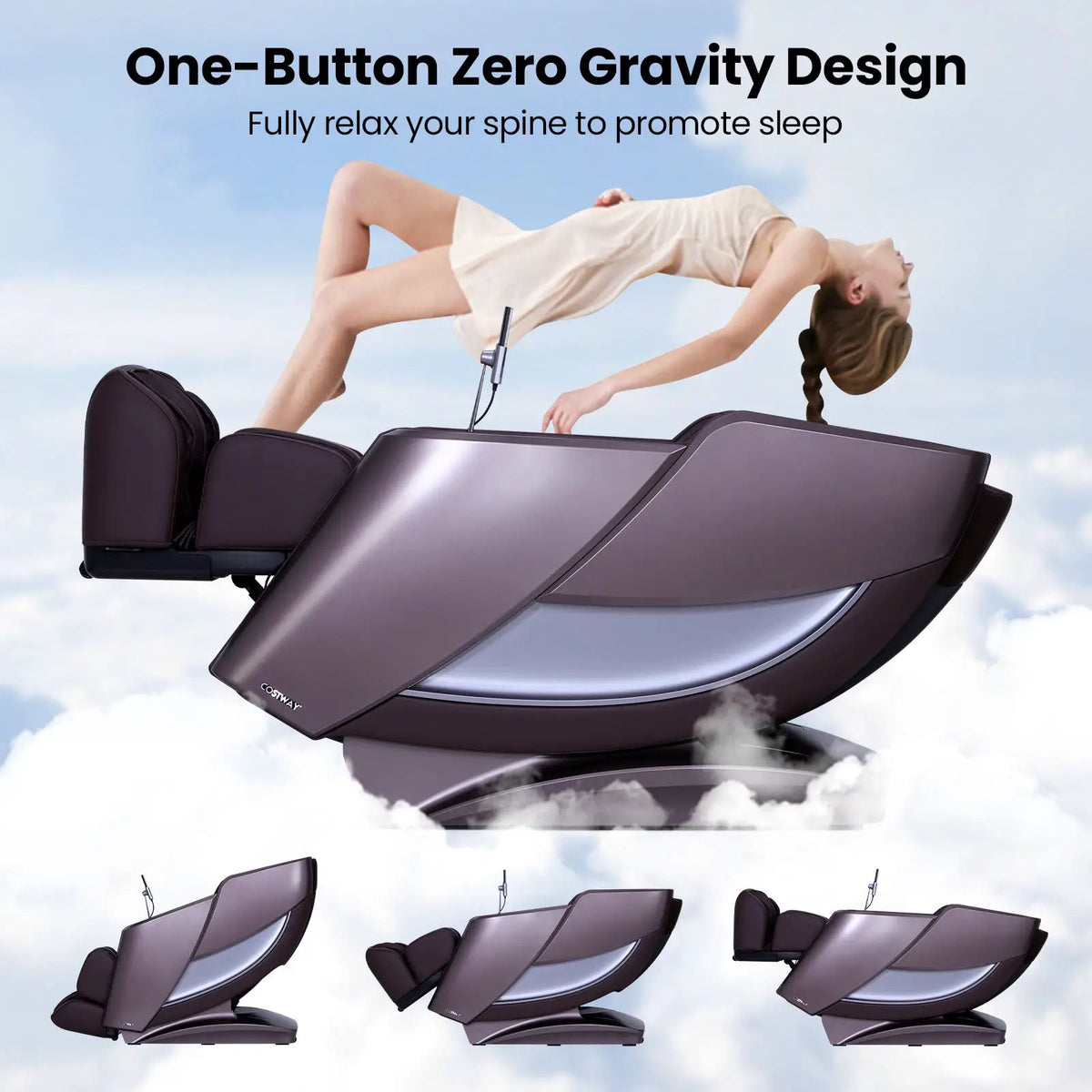 Zero Gravity Massage Recliner | 4D Massage | Foot Rollers | Airbags