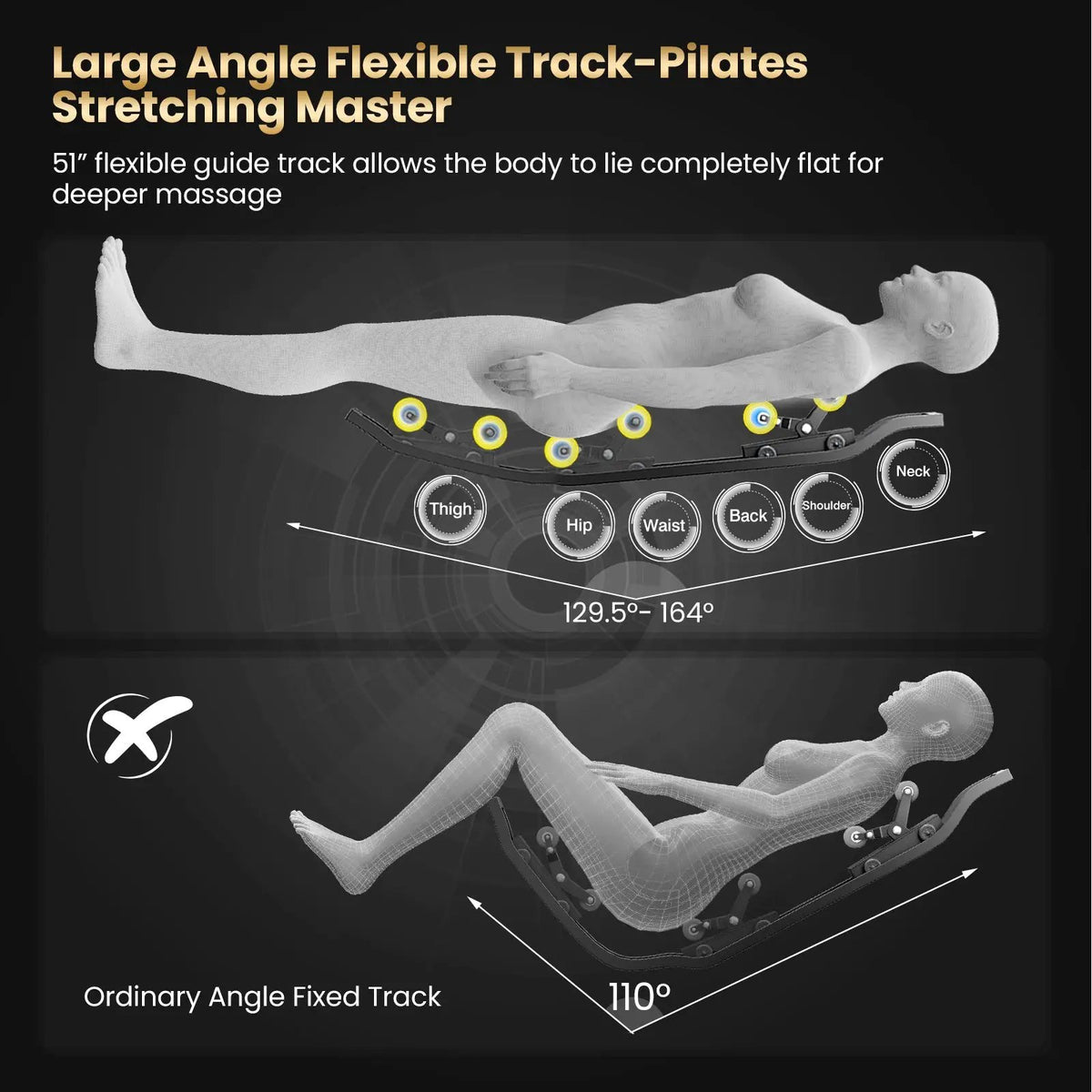 Zero Gravity Massage Recliner | 4D Massage | Foot Rollers | Airbags