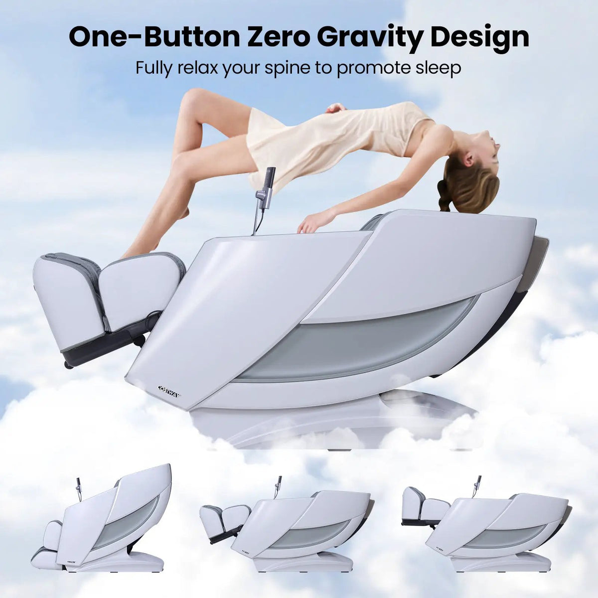 Zero Gravity Massage Recliner | 4D Massage | Foot Rollers | Airbags
