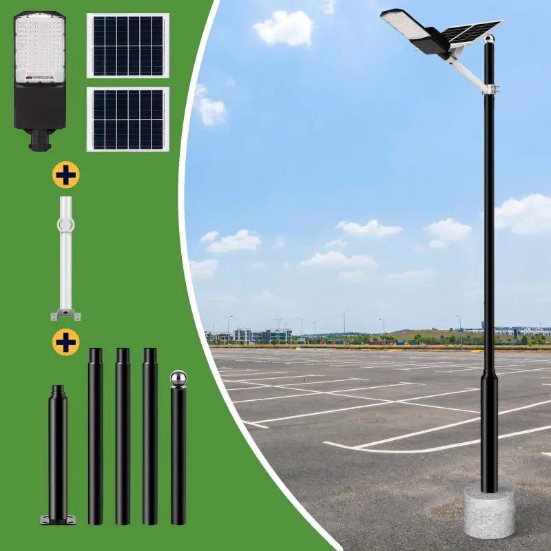 Solar Street Light | 30000 Lumens | 40000mAh Battery | Pole Included