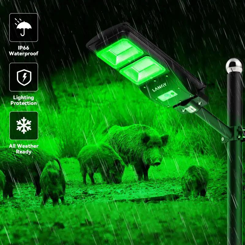 Solar Hunting Light | 120 Green LEDs | 10000 Lumens Output