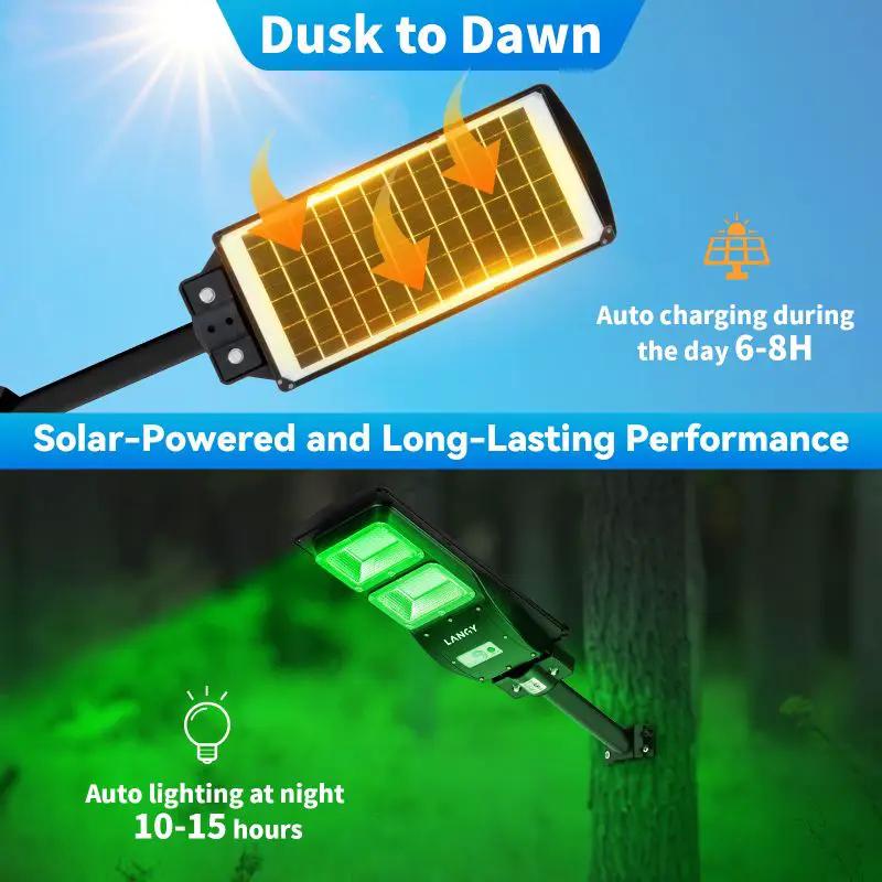Solar Hunting Light | 120 Green LEDs | 10000 Lumens Output