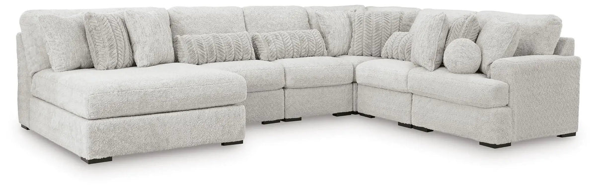 Cuddle Plush Sectional | Double Chaise | Ultra Soft Upholstery | 125 Inch Length