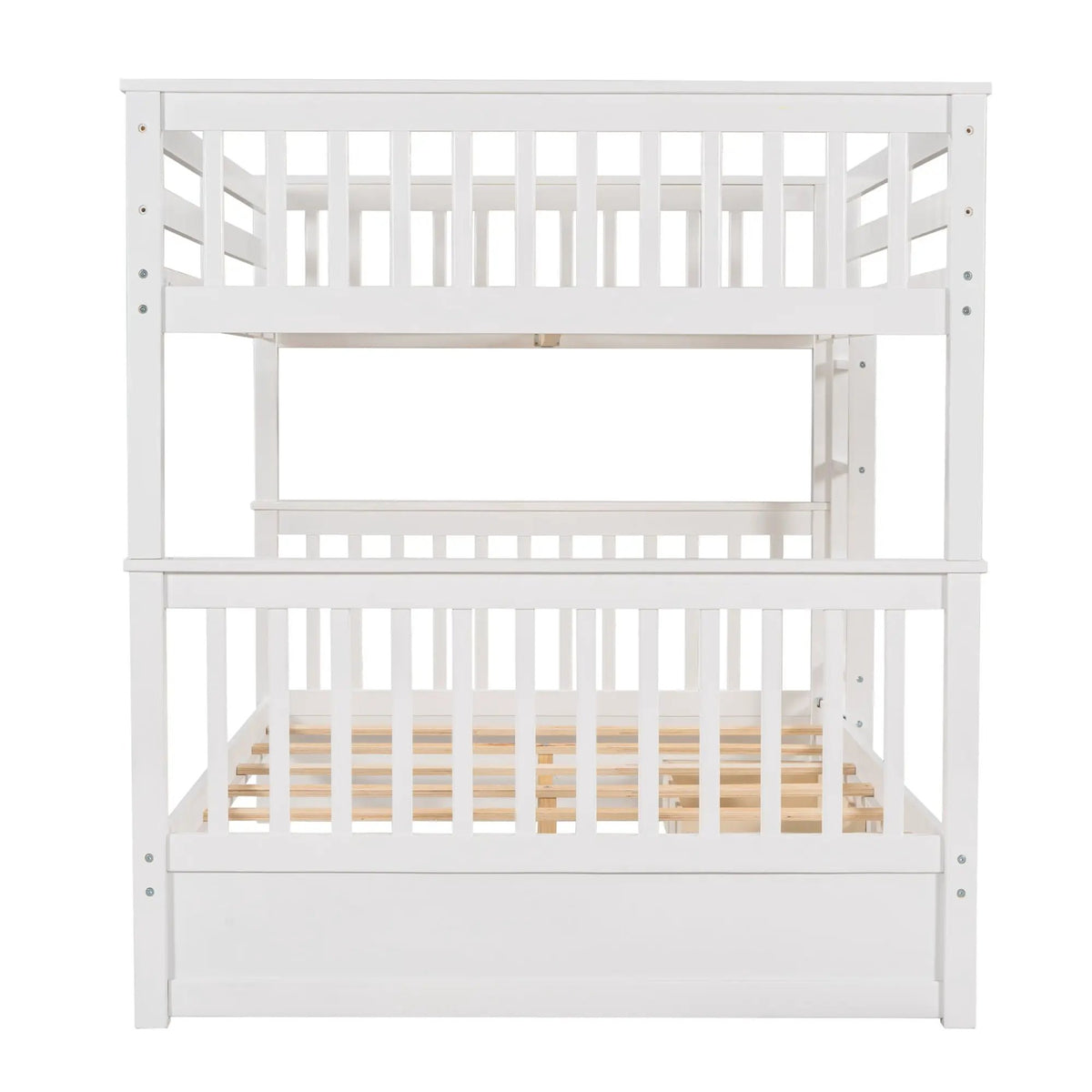 Bunk Bed With Ladders | 2 Storage Drawers | Space-Saving Design | Sleepover Ready