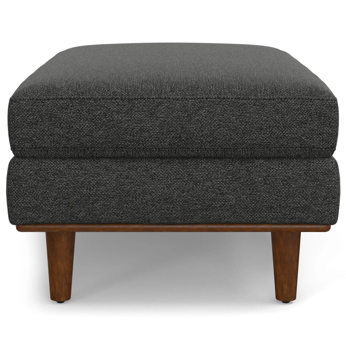Morrison Handcrafted Ottoman | Mid-Century Modern Styling | Corner-Blocked Frame | 33 Inch Width