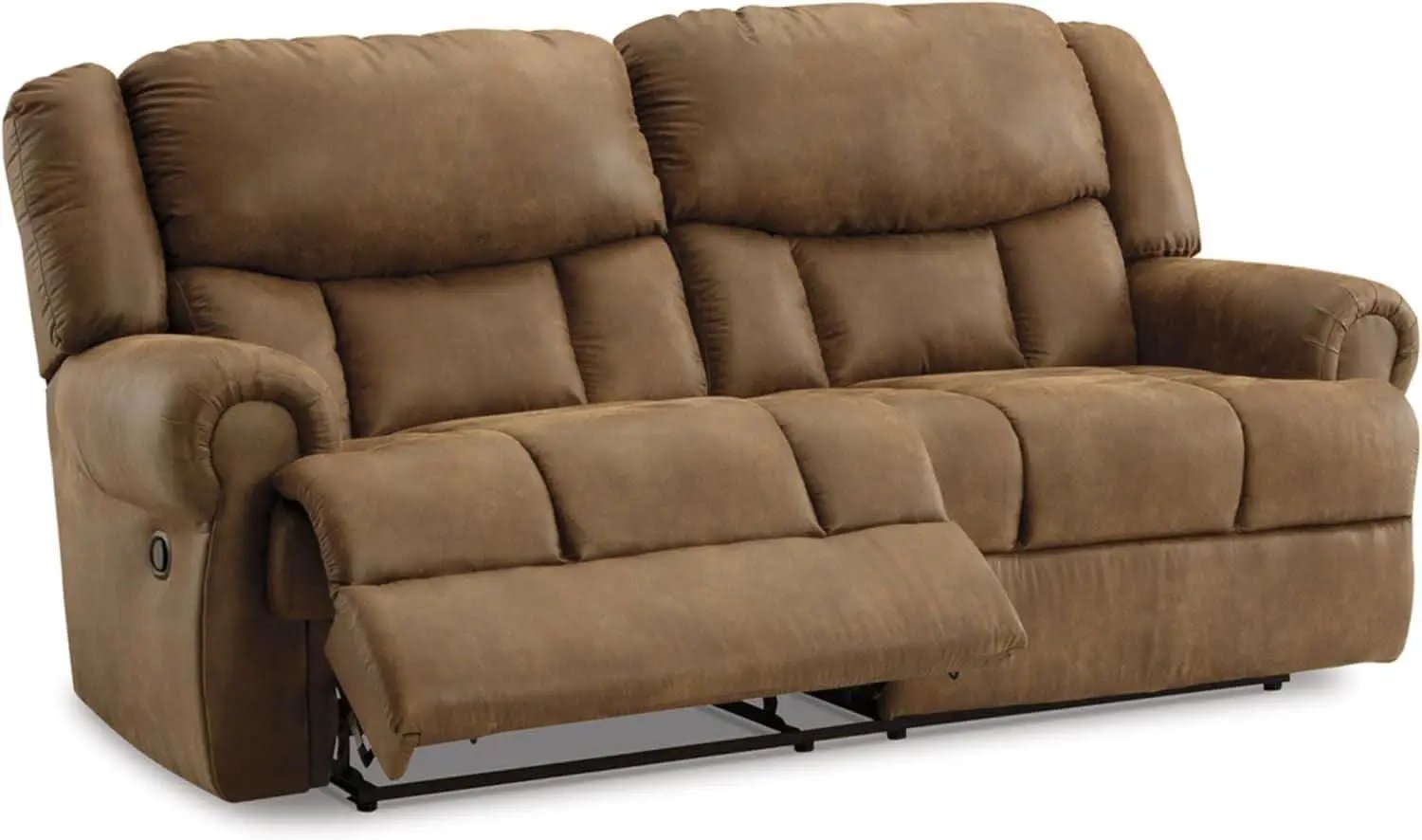 Boothbay Faux Leather 2 Seat Reclining Sofa Dark Brown from PriceLows™
