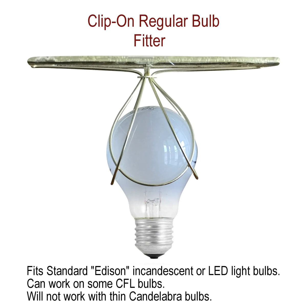 Clip On Empire Lampshade | White Premium Linen | Hardback Frame | 8x7 Inches