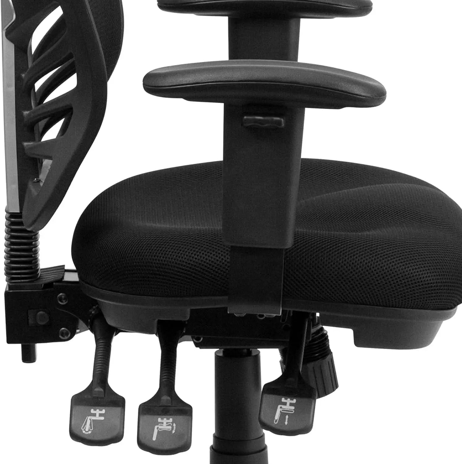 Ergonomic Mesh Office Chair With Adjustable Lumbar Black from PriceLows™