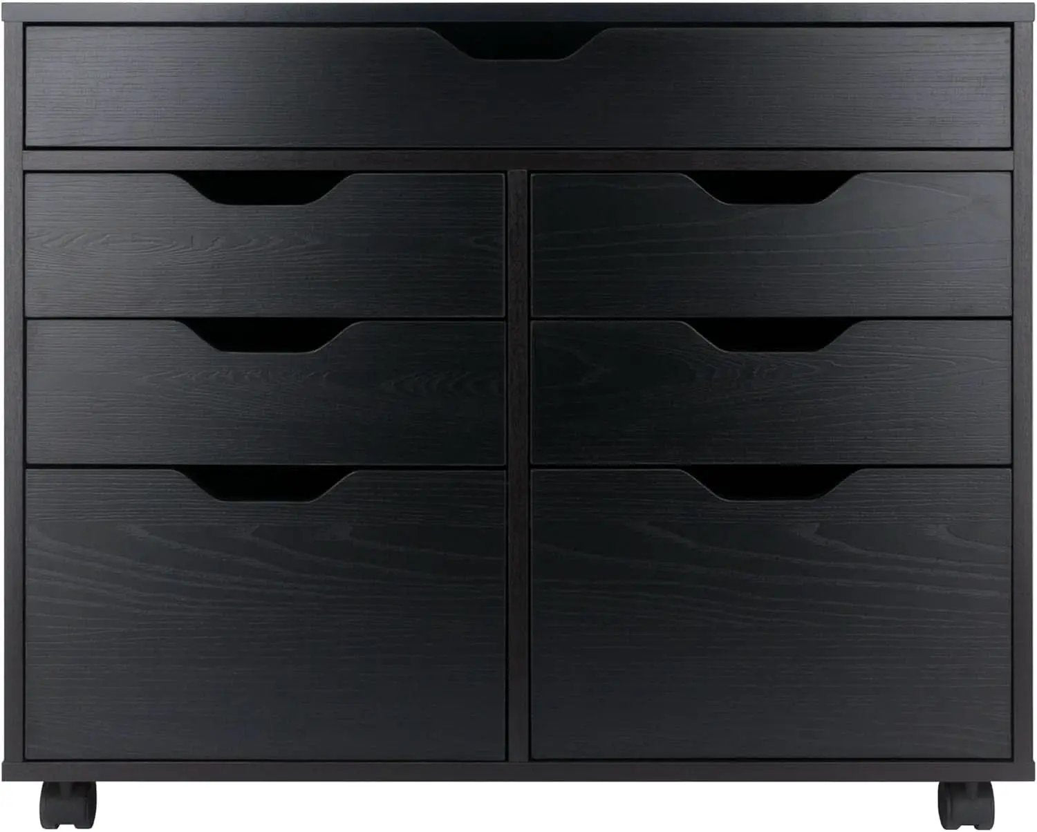 Black Halifax Two Door Storage Cabinet With Four Drawers from PriceLows™