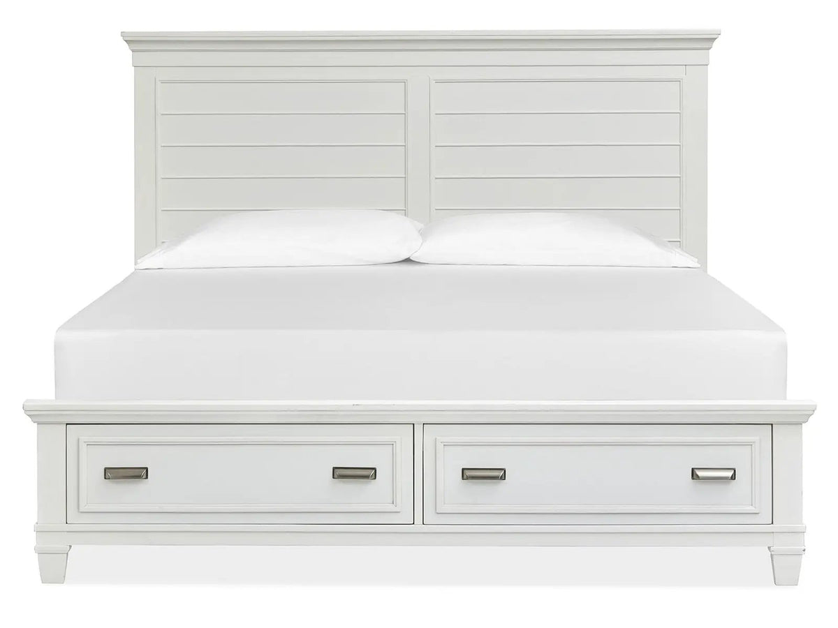 Charleston Panel Storage Bed | Transitional Style | Clean Shapes Crisp Lines | 88.63 Inch Length