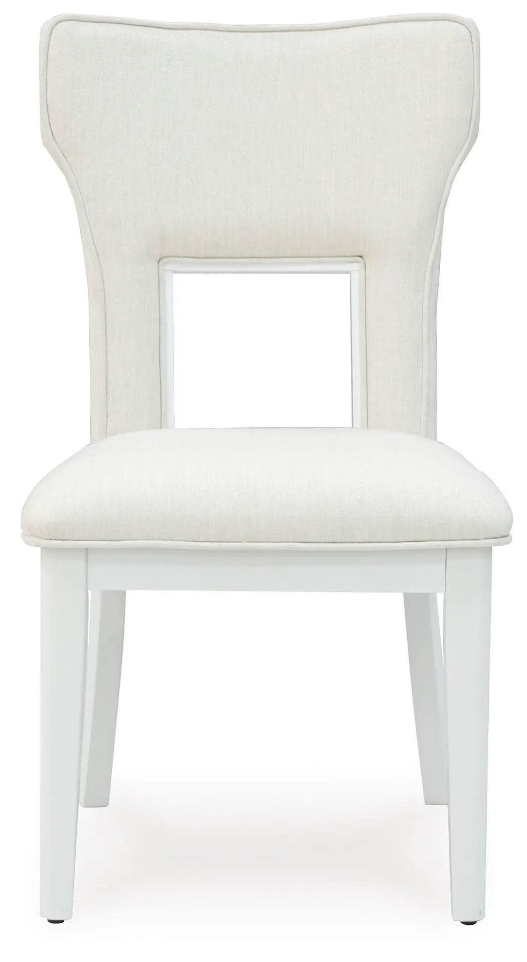 Chalanna Dining Side Chairs | Set Of 2 | White | Upholstered Seats