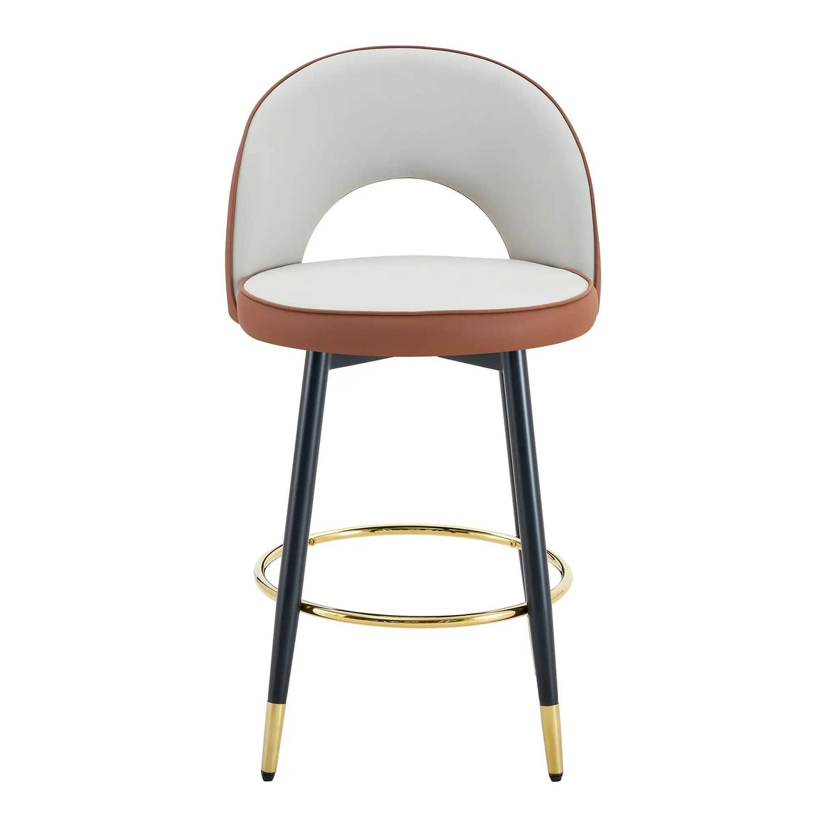 Upholstered Rotatable Bar Chair With Metal Legs For Dining Room Stool Set | Stool Set | Metal | Dining Room