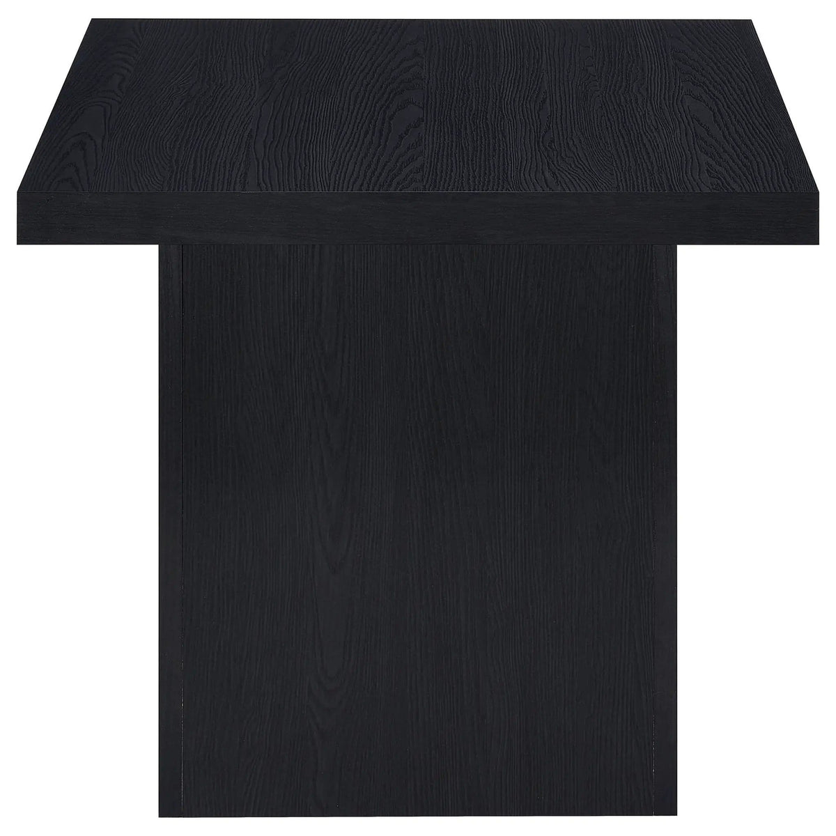Devar 2-piece Square Cocktail Coffee End Table Set | 2-Piece Set | Engineered Wood & Veneer | Black