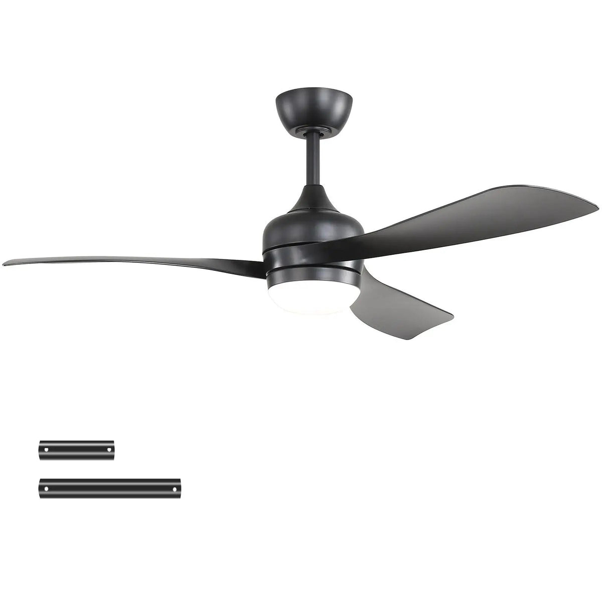 3-Blade Ceiling Fan | 52 Inch Span | Reversible DC Motor | Remote And 3 Downrods