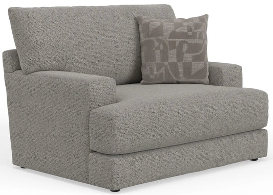 Zeke Chair | 56 x 44 x 41 in | Chenille & Fabric | Cloud