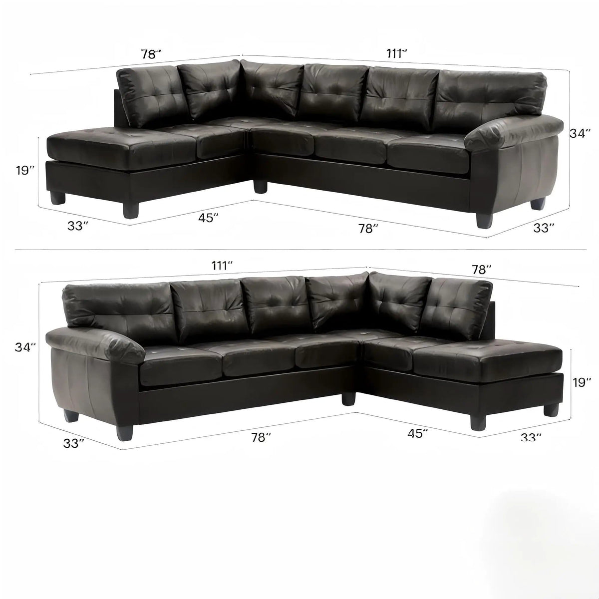 Gallant Sectional | 3 Pieces | Living Room Furniture | Living Room