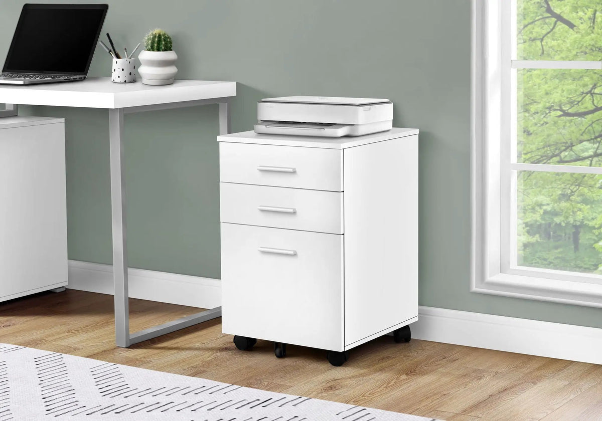 Rolling File Cabinet | Printer Stand | Storage Drawers | 15.75 Inch Width