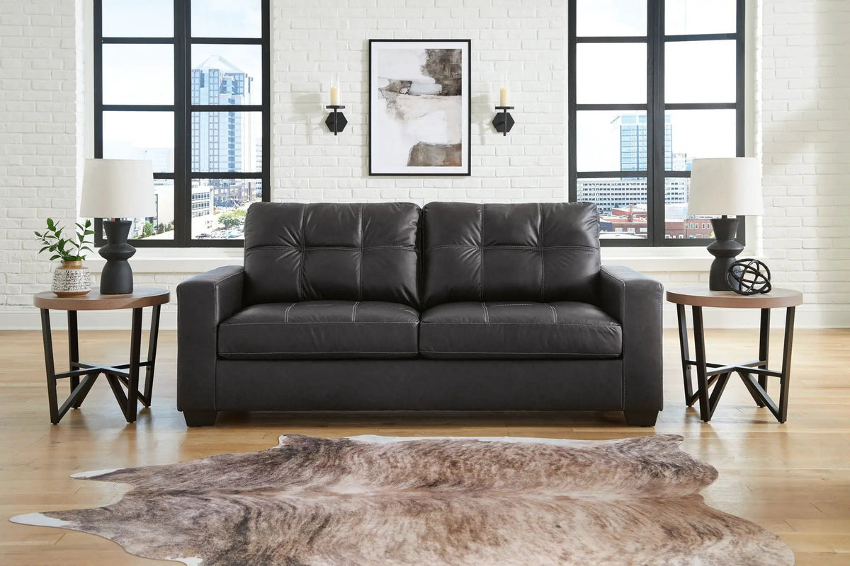 Barlin Mills Living Room Set | Sofa And Loveseat | Faux Leather | Versatile Style