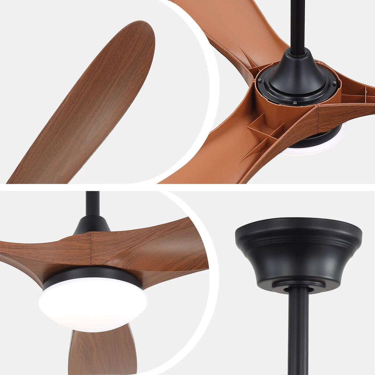Smart Ceiling Fan | 60 Inch Span | Alexa Voice Control | Reversible DC Motor