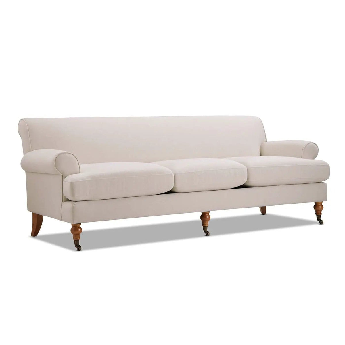 Alana Lawson Modern Three Cushion Tightback Sofa | 3 Pieces | Solid Wood & Plywood | Living Room