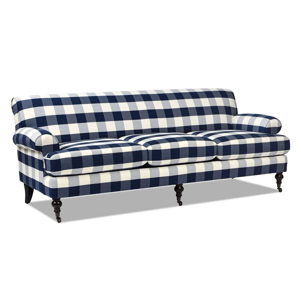 Alana Lawson Modern Three Cushion Tightback Sofa | 3 Pieces | Solid Wood & Plywood | Living Room