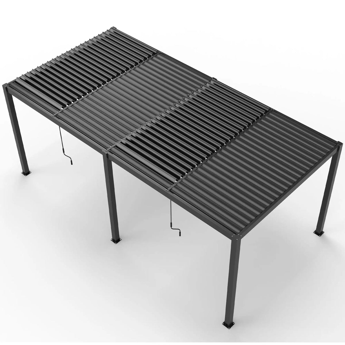 Premium Louver Pergola Aluminium Frame & Louvers Umbrella & Canopy | 228 x 118 x 90.5 in | Aluminum | Outdoor Living