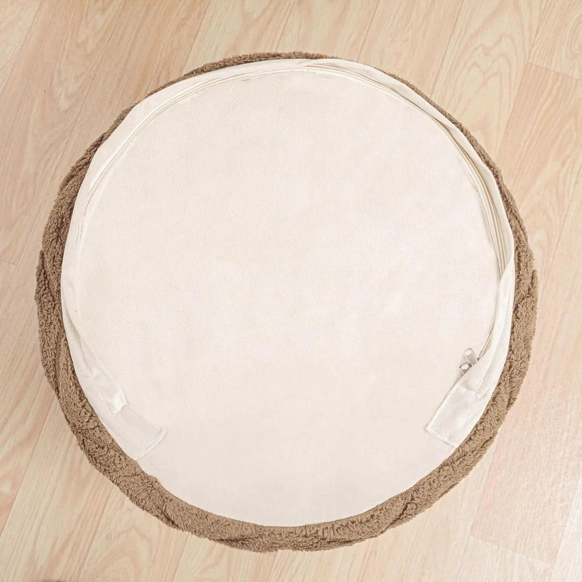 20x14 Inches Light Coffee Ultra Soft Foot Rest Ottoman from PriceLows™