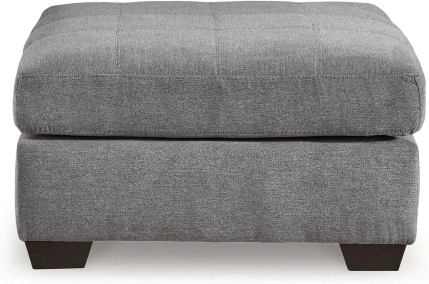 Oversized Light Gray Ottoman Room Decorative Elegance from PriceLows™