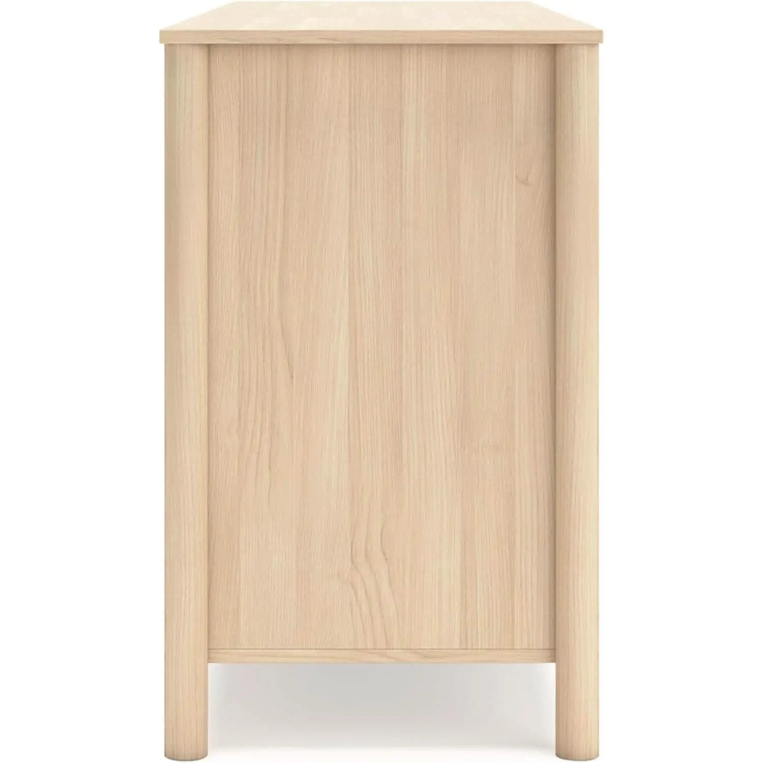 Light Brown Six Drawer Dresser For Bedroom Storage from PriceLows™