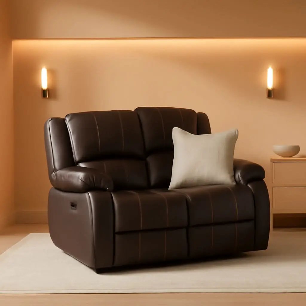 Brown Recliner Loveseat Modern Living Room Furniture from PriceLows™