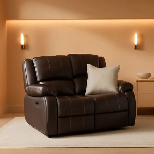 Brown Recliner Loveseat Modern Living Room Furniture from PriceLows™