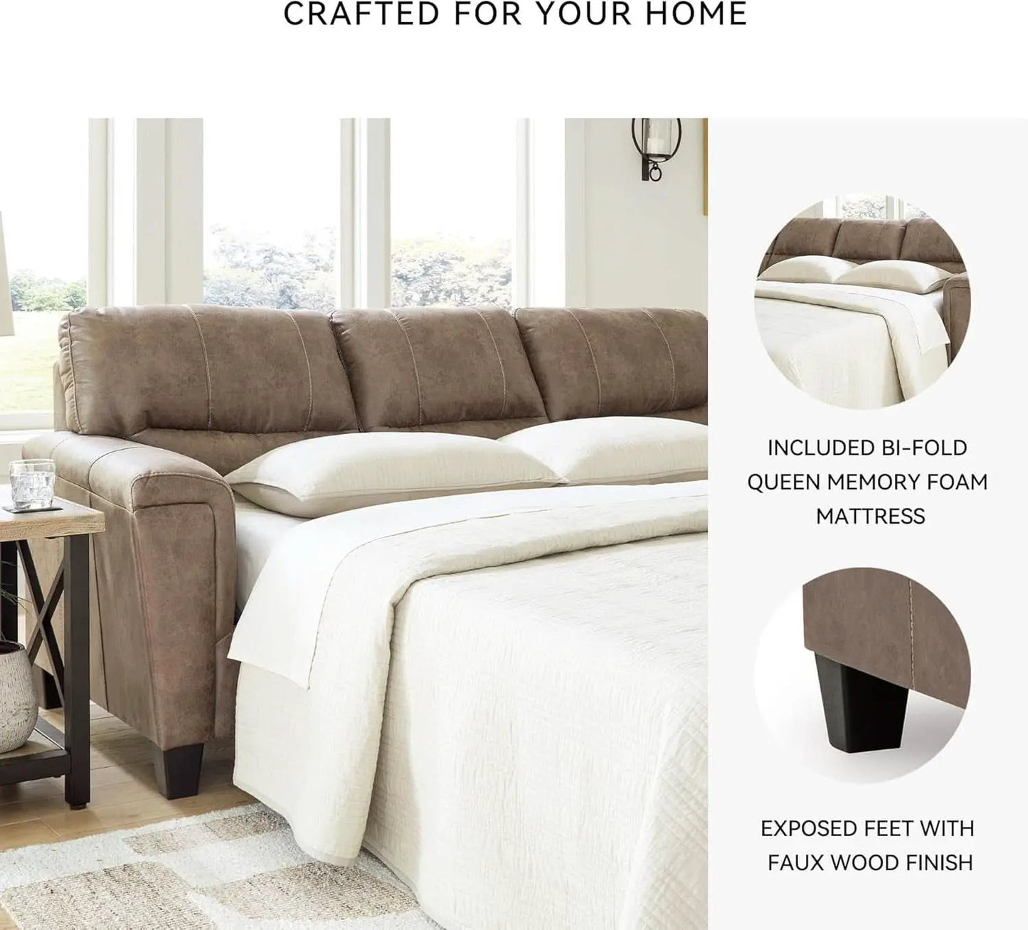 Queen Dark Brown UltraPremium Sleeper Sofa Collection from PriceLows™