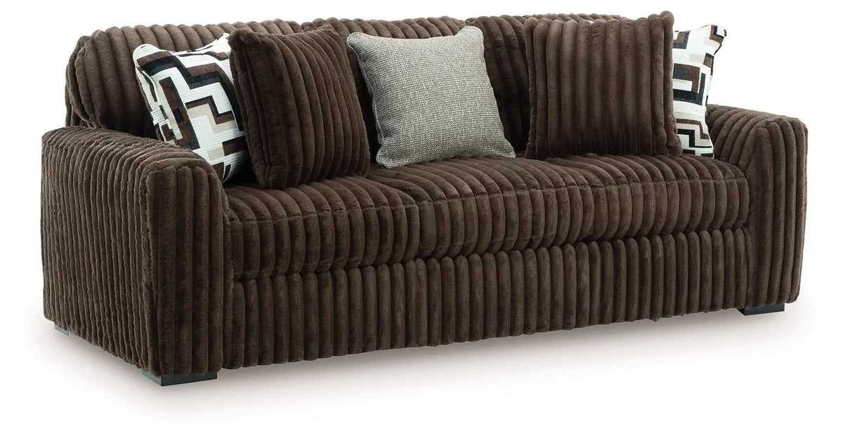 Midnight Madness Sofa | Jumbo Corduroy | Cozy Inviting Design | 98 Inch Length