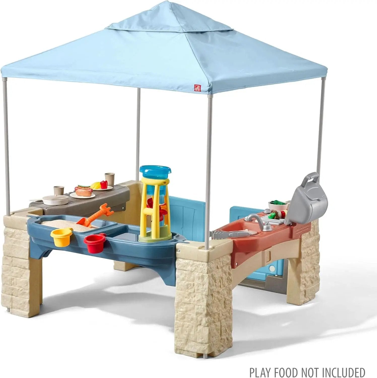 Outdoor Patio Playset With 60Inch Canopy Playhouse from PriceLows™
