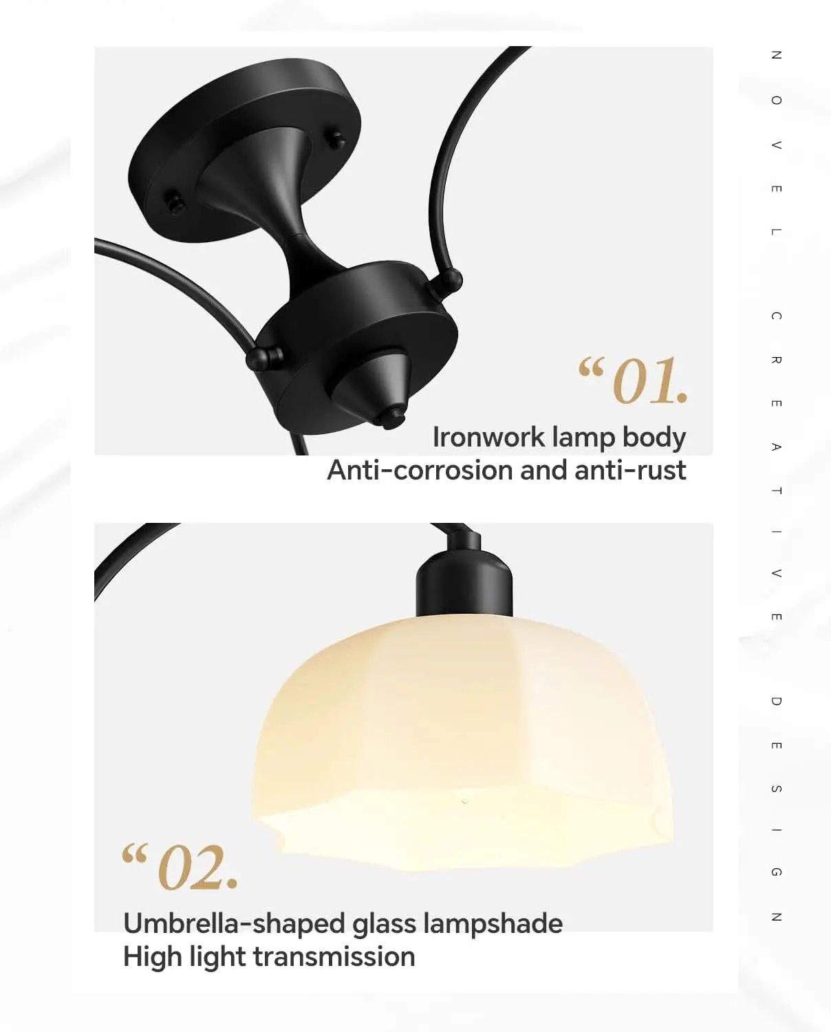 Milk Glass Sputnik Chandelier Adjustable Height Dimmable from PriceLows™